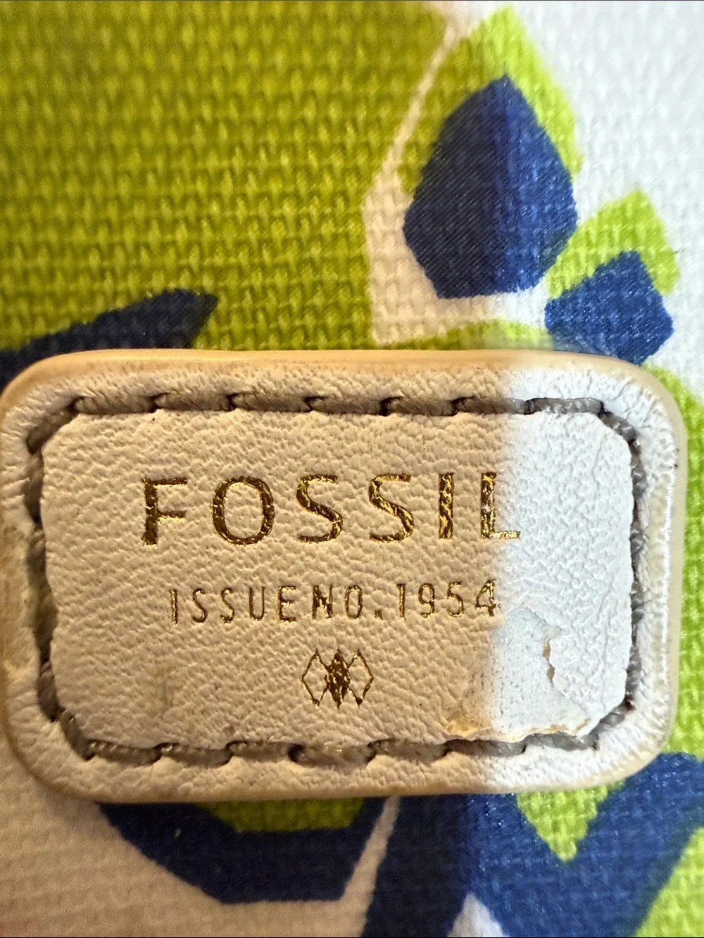 Fossil Multicolor Floral Zip Pouch